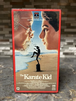 The Karate Kid VHS Sealed RCA Rare Red Border Box w/ Watermarks