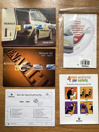Renault Scenic Owners Handbook/Manual & Wallet 03-06 - Picture 5 of 6