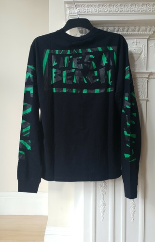 "CAMISETA CON LOGOTIPO DE JUNGLA DE MANGA LARGA LIFE'S A BEACH" NEGRA - Imagen 11 de 11