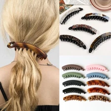 Acetic Acid Banana Comb Twisted Clip Hair Riser Claw Interlocking Jaw Simple