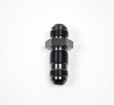 483210-BL Fragola -10 AN Bulkhead Fitting Straight Male Flare Aluminum Black USA