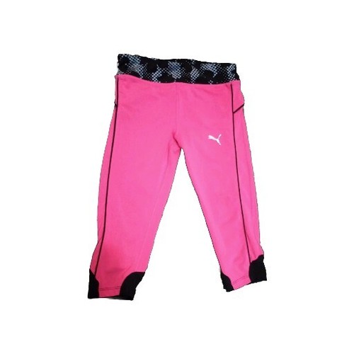 Puma Little Girls Piped Capri Pink Glo Size 6