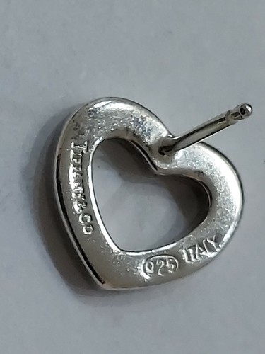 TIFFANY&CO STERLING SILVER 925 HEARTH EARRING - SINGLE - Picture 2 of 4