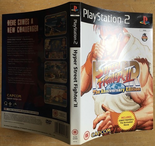 PS2 HYPER STREET FIGHTER 2 15th ANN + Animated Movie 1994 Anime Film Full Length - Picture 10 of 18