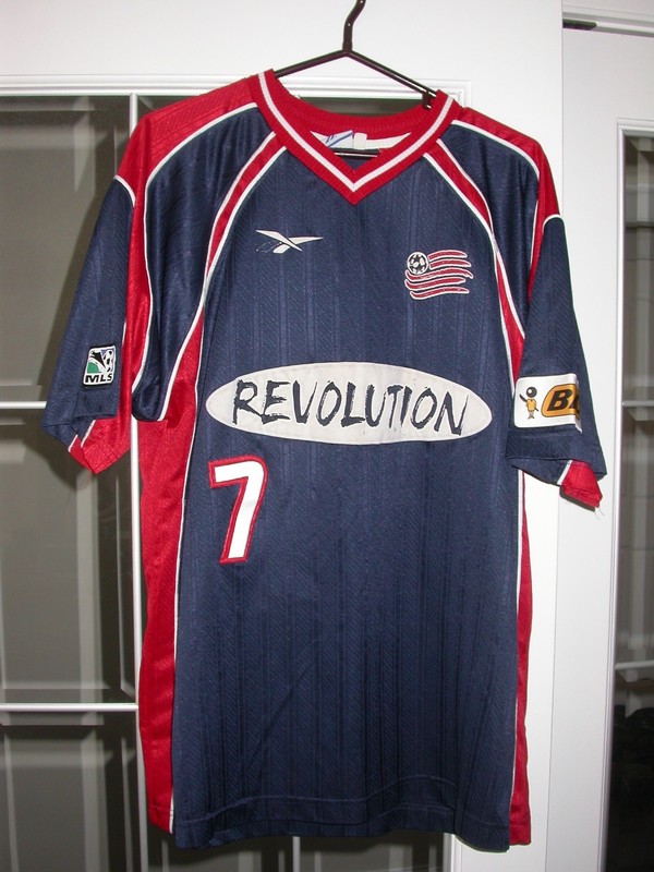 New England Revolution Goulooze 1998 Game/Match Used/Worn MLS Soccer Jersey