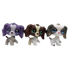 3pcs/lot Littlest pet shop Toys girls bobble head spanile dogs 672 156 2254