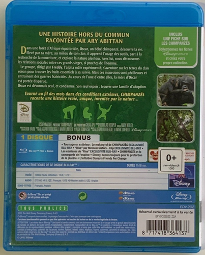 Chimpanzés (blu-ray) Disney Nature - Afbeelding 2 van 3