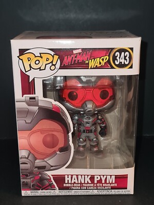 FUNKO POP HANK PYM #343 MARVEL ANT-MAN AND THE WASP IN SCHUTZHÜLLE GEWÖLBT