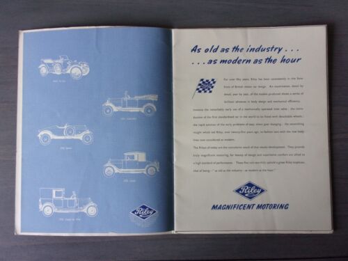 RILEY RM SERIES 1 1/2 2 1/2 LITRE SALOON orig 1950-1952 UK Mkt Sales Brochure - Picture 3 of 10