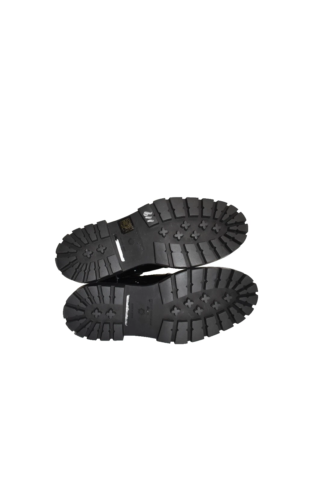 $650 STUART WEITZMAN Soho Bootie STRETCHY LUG SOLE PATENT LEATHER BLACK 8 (PC4)