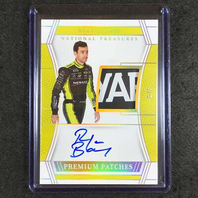 2023 National Treasures Racing RYAN BLANEY Premium Patches Relic Auto Gold 3/5