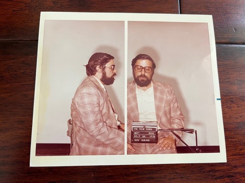 ORIG. 1976 MUGSHOT OF CONGRESSMAN, ACTIVIST, TALK SHOW HOST BERNARD DOV HIKIND - Picture 3 of 4