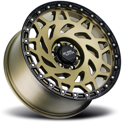 (Set of 4) OffRoad Monster M50 17x9 6x5.5" +0mm Bronze Wheels Rims 17