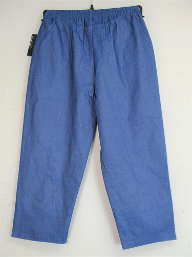 Cotton Mix Ladies Cropped Trousers Pockets 9 Colours Sizes:12 14 16 18 20 22 24 - Picture 50 of 72