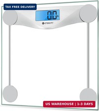 Etekcity Digital Body Weight Bathroom Scale, Large Blue LCD Backlight Display, H