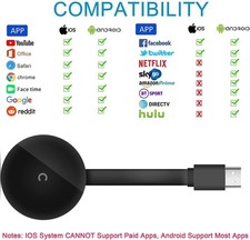 Wireless HDMI Mirror Screen Display Airplay Adapter Miracast Dongle HD1080P