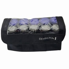 Remington Hot Rollers Hair Setter Travel Set Purple Gray w/ Case Clips Pins
