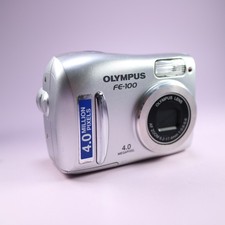 Olympus FE-100 4.0MP Compact Digital Camera Silver Tested