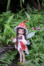 Mushroom Fairy Crochet Doll, Handmade Amigurumi Fairy, Cute Gift