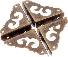 4Pcs Iron Antique Bronze Vintage Decorative Corner Protector