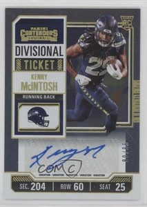 2023 Contenders Variation Divisional Ticket /99 Kenny McIntosh Rookie Auto RC