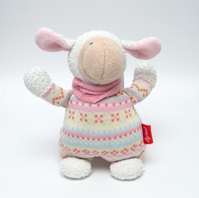 SIGIKID Schaf Lamm Babalu weiß rosa Strick 40411 Spieluhr