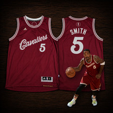 Rare Adidas NBA JR Smith 2015 Cleveland Cavaliers Christmas Day Jersey Size XL