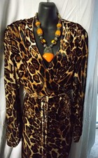 Gorgeous Velvet true wrap Leopard print dress NWT XXL