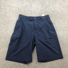 Columbia PFG Shorts Mens 30 Navy Blue Cargo Fishing Outdoor Hiking 10 Inseam