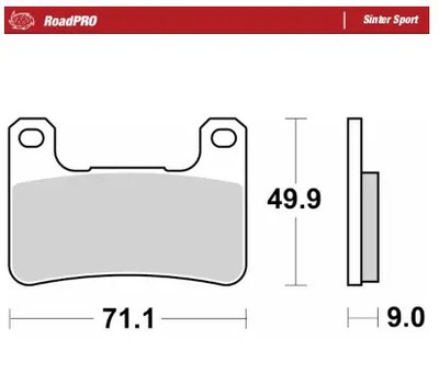 MOTORRAD MASTER 406305 ROADPRO SINTER SPORT KAWASAKI Z 1000 2010