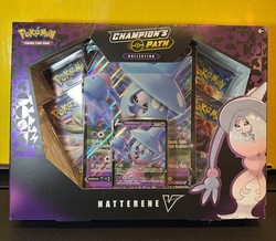 Pokemon TCG Champion's Path Hatterene V Collection Box
