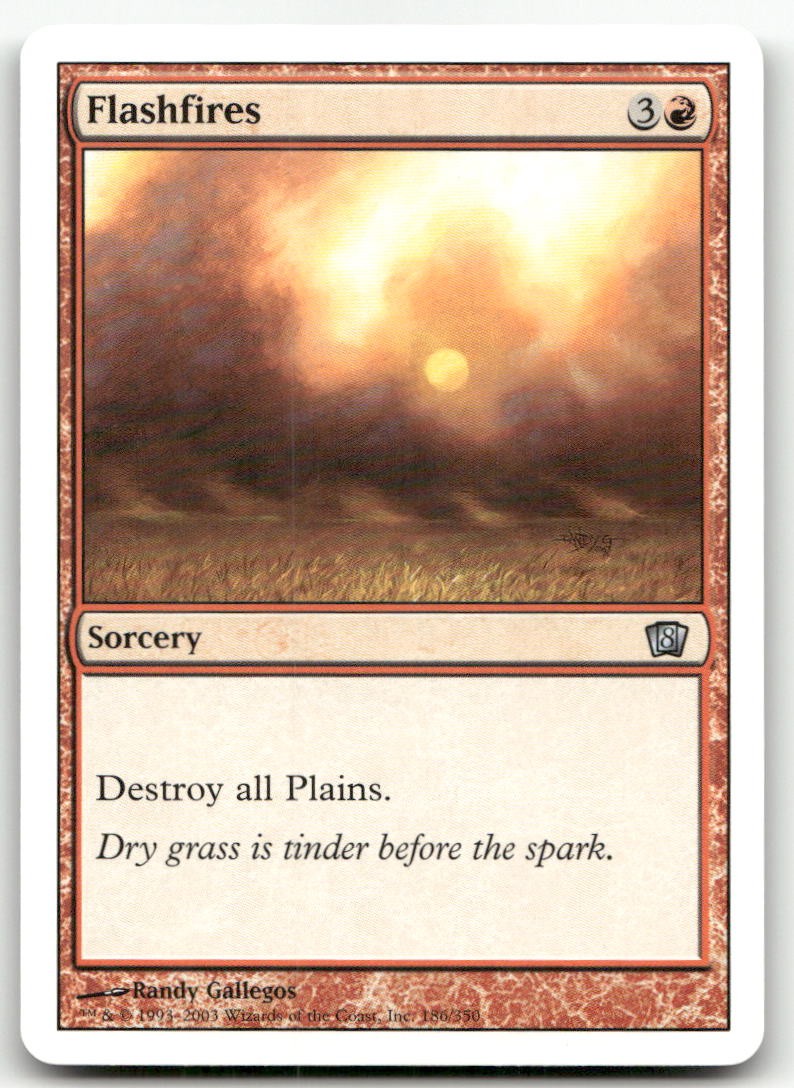 Flashfires #186 (LP) 8th Edition 8ED Magic MTG