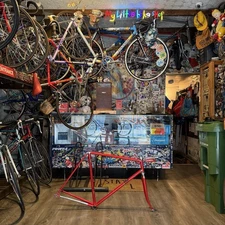 (SIZE 56cm) 1986 CINELLI SUPERCORSA FRAME & FORK W/ CAMPAGNOLO HEADSET LIKE NEW