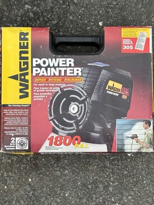 New Wagner Power Painter 1800 psi Handheld Electric Paint Sprayer W/ Carry Case