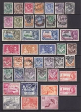 Northern Rhodesia 1925 - 1949 GV, GVI Mostly Used Stamps. Cat approx £520.