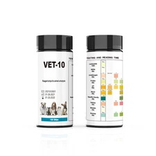 10-in-1 Pet Urine Test Strips (100ct) - Cat & Dog Diabetes & Urinary Health Test