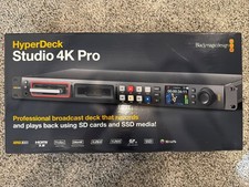 Blackmagic Design HyperDeck Studio 4K Pro New Open Box