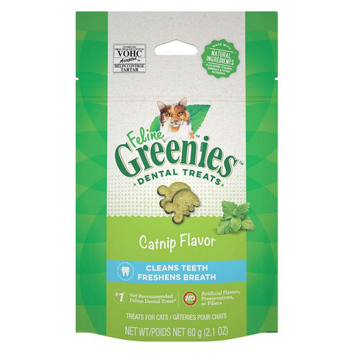 Greenies Feline Natural Dental Treats Catnip Flavor 2.1 oz By Greenies - Picture 1 of 1