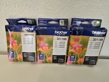 LC3011BK NEW Genuine Brother Black Ink Cartridge Date 09/2028 Lot Of 3