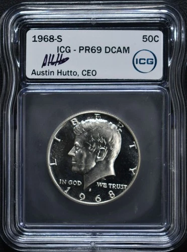 1968-S Kennedy Half Dollar ICG PR69 DCAM