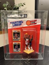RARE 1989 Kenner Starting Lineup One on One Michael Jordan Isiah Thomas AFA 80