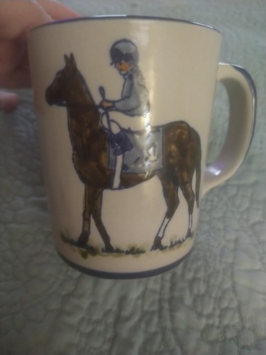 Louisville Stoneware Coffee Mug JOCKEY #1 Horse Equestrian Race Kentucky Derby - Picture 5 of 6