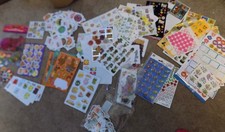 HUGE ENORMOUS LOT AWESOME STICKERS DIAMOND DOT, PUFFY FILLS 2 MANILA ENVELOPES