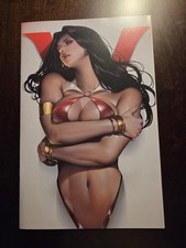 Vampirella #1 White John Vasquez Virgin Variant Cover Dynamite 2025