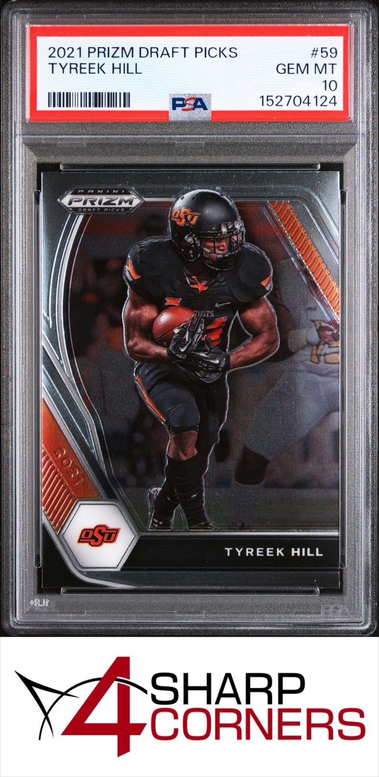 2021 PANINI PRIZM DRAFT PICKS #59 TYREEK HILL POP 6 PSA 10