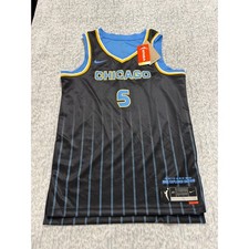 Nike Chicago Sky Angel Reese 5 WNBA Explorer Edition Jersey Black Womens S NWT