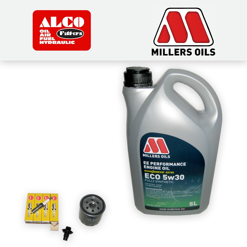 SERVICE KIT FORD FOCUS MK3 1.6 PETROL OIL FILTER PLUGS +EE NANO OIL (2011-2012)