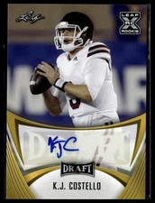 2021 Leaf Draft #BA-KJC K.J. Costello Autographs Gold