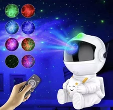 Star Projector Galaxy Night Light - Astronaut Space Buddy Projector with Remote