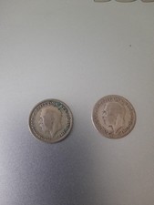 1928 Great Britain George V Sixpence Coin (Dies 1+B)